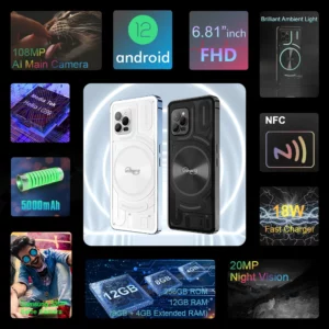 Luna Smartphone Rhythm Ambient Light 8GB 256GB 108MP G99 Mobile Phone Night Vision Cellphones